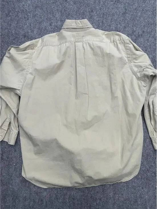 Ralph Lauren Blake Shirt Mens XL Beige Button Down Pony Cotton Classic - Picture 8 of 8